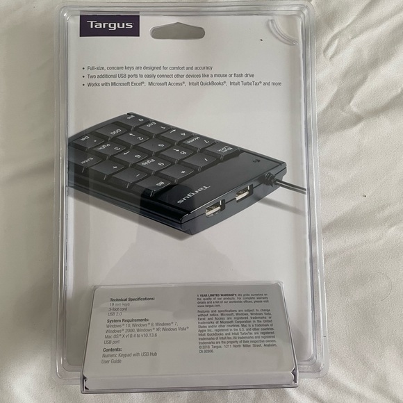 Targus Numeric Key Pad with USB Hub - Picture 2 of 2